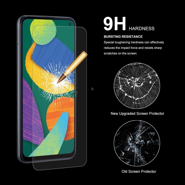 For Samsung Galaxy F52 5G / G62 / M62 10 PCS ENKAY Hat-Prince 0.26mm 9H 2.5D Curved Edge Tempered Glass Screen Protector