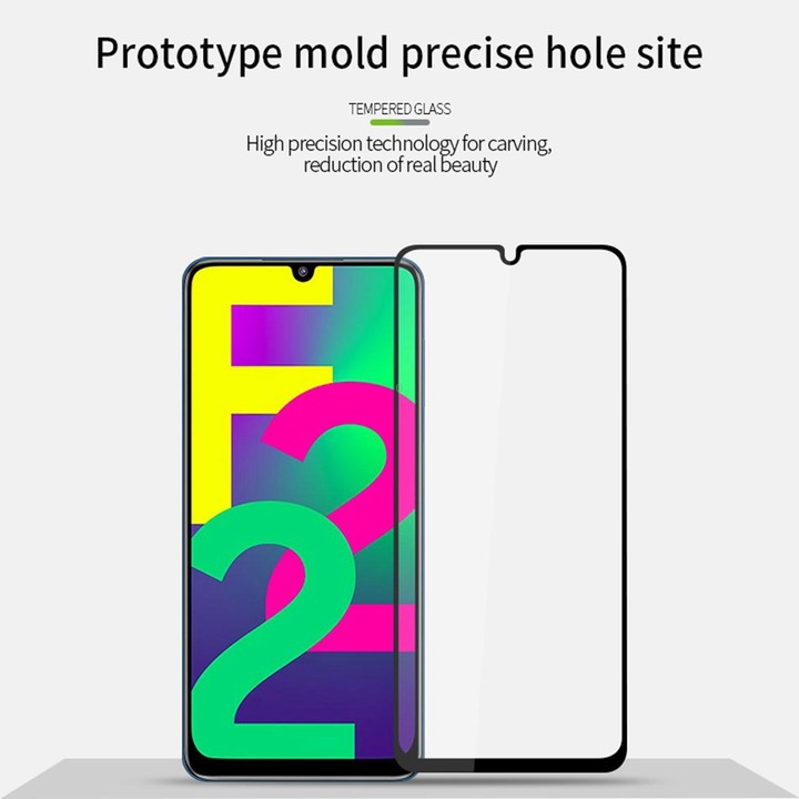 For Samsung Galaxy F22 PINWUYO 9H 2.5D Full Screen Tempered Glass Film(Black)