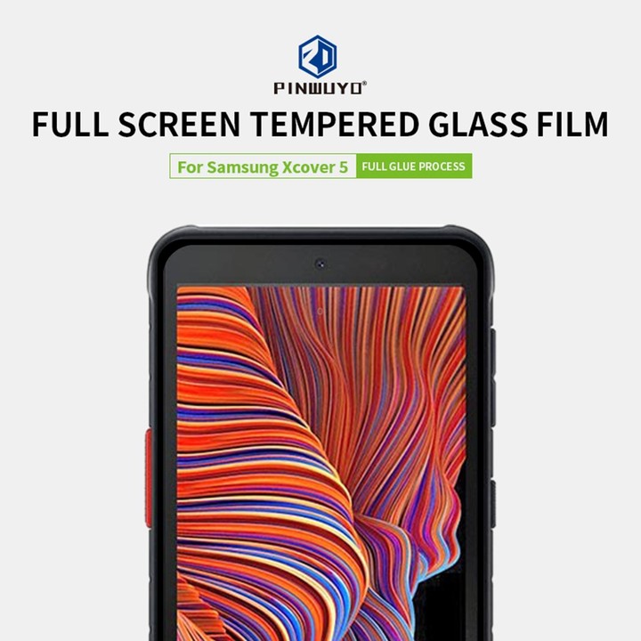 For Samsung Galaxy Xcover 5 MOFI 9H 2.5D Full Screen Tempered Glass Film(Black)