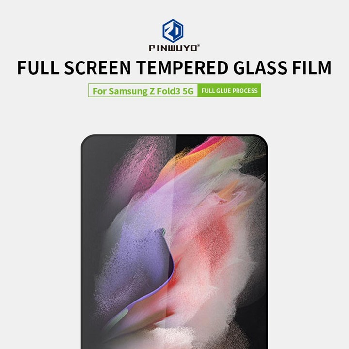 For Samsung Galaxy Z Fold3 5G PINWUYO 9H 2.5D Full Screen Tempered Glass Film(Black)