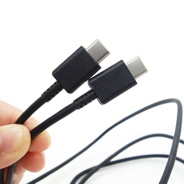 XJ-69 1m 3A USB-C / Type-C to Type-C TPU Charging Sync Data Cable for Mobile Phone(Black)