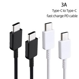XJ-69 5 PCS 1m 3A USB-C / Type-C to Type-C TPU Charging Sync Data Cable for Mobile Phone(White)