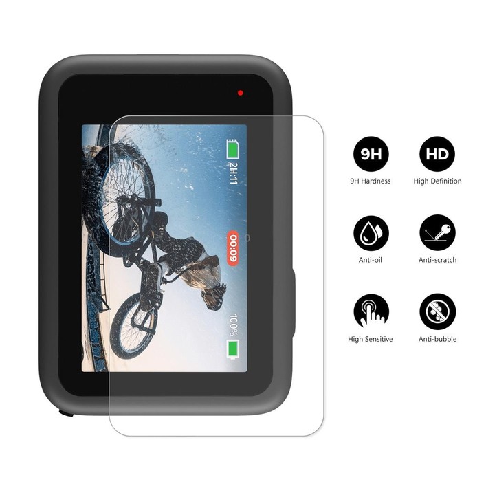1 PC ENKAY Hat-Prince 3 in 1 Front + Back 0.2mm Tempered Glass Screen Protector Camera Film For GoPro HERO 10 Black