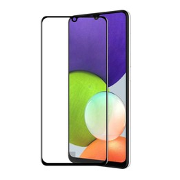 For Samsung Galaxy A22 4G ENKAY Hat-Prince Full Glue Tempered Glass 6D Full Coverage Anti-scratch Protector