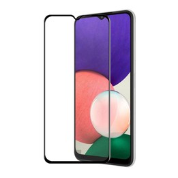 For Samsung Galaxy A22 5G ENKAY Hat-Prince Full Glue Tempered Glass 6D Full Coverage Anti-scratch Protector