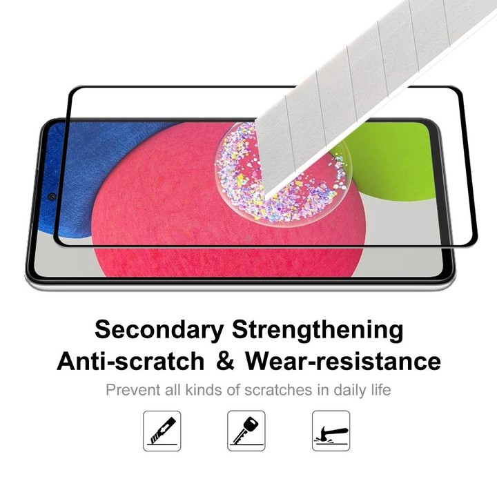 For Samsung Galaxy A52s 5G ENKAY Hat-Prince Full Glue Tempered Glass 6D Full Coverage Anti-scratch Protector