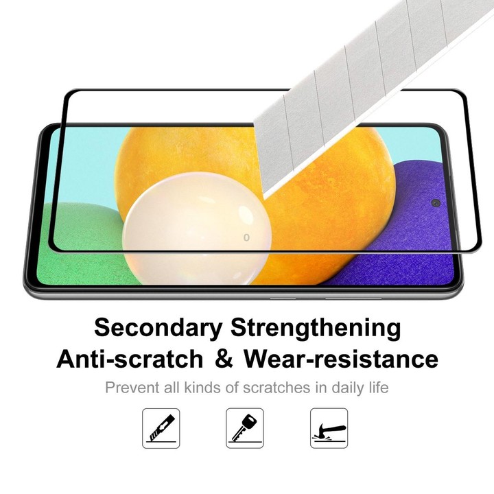 For Samsung Galaxy A52 4G / 5G ENKAY Hat-Prince Full Glue Tempered Glass 6D Full Coverage Anti-scratch Protector