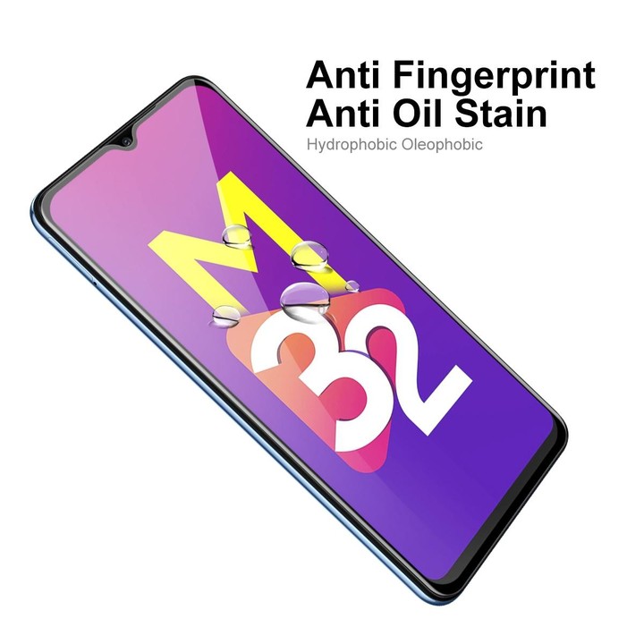 For Samsung Galaxy M32 5G ENKAY Hat-Prince Full Glue Tempered Glass 6D Full Coverage Anti-scratch Protector