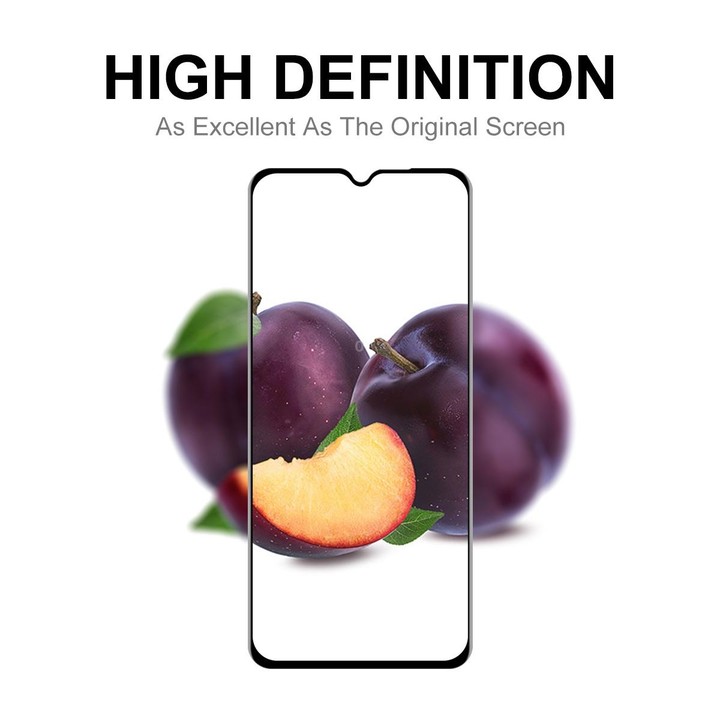 For Samsung Galaxy A03s 164mm 2 PCS ENKAY Hat-Prince Full Glue Tempered Glass 6D Full Coverage Anti-scratch Protector