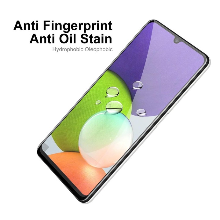 For Samsung Galaxy A22 4G 2 PCS ENKAY Hat-Prince Full Glue Tempered Glass 6D Full Coverage Anti-scratch Protector