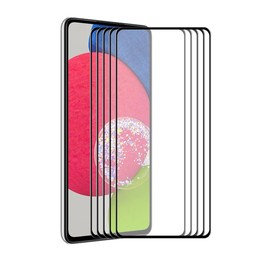 For Samsung Galaxy A52s 5G 5 PCS ENKAY Hat-Prince Full Glue Tempered Glass 6D Full Coverage Anti-scratch Protector