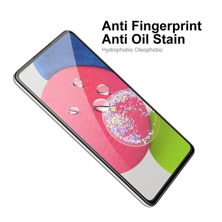 For Samsung Galaxy A52s 5G 5 PCS ENKAY Hat-Prince Full Glue Tempered Glass 6D Full Coverage Anti-scratch Protector