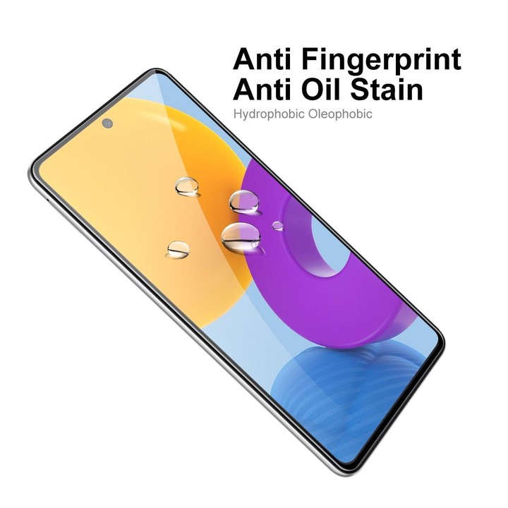 For Samsung Galaxy M52 5G 5 PCS ENKAY Hat-Prince Full Glue Tempered Glass 6D Full Coverage Anti-scratch Protector