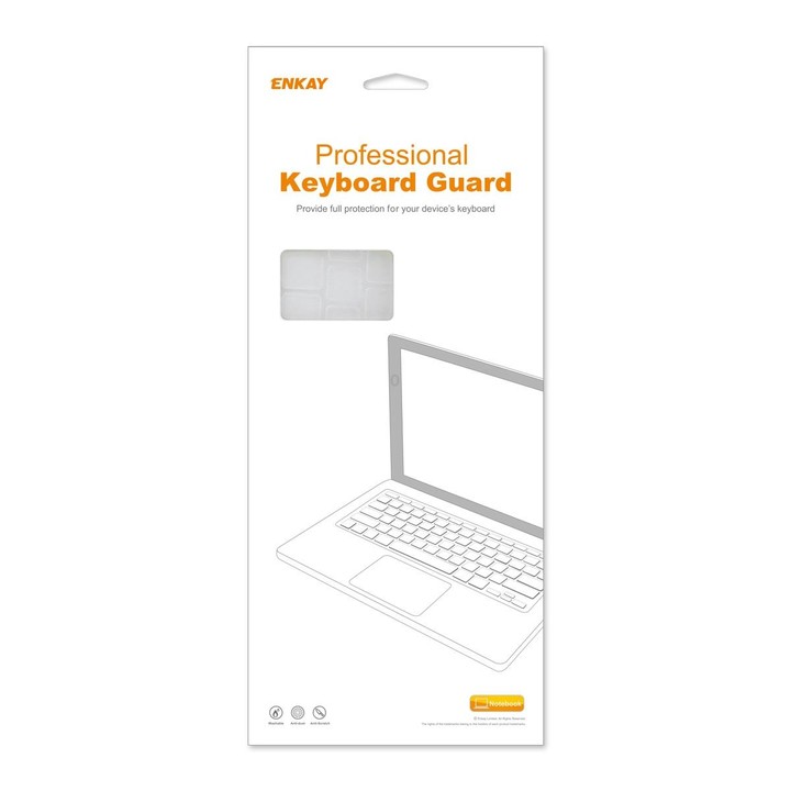 ENKAY Ultra Thin Soft TPU Laptop Keyboard Protector Film For MacBook Air 13.6 2022/2024 A2681 (M2) / A3113 (M3), Version:US Vers