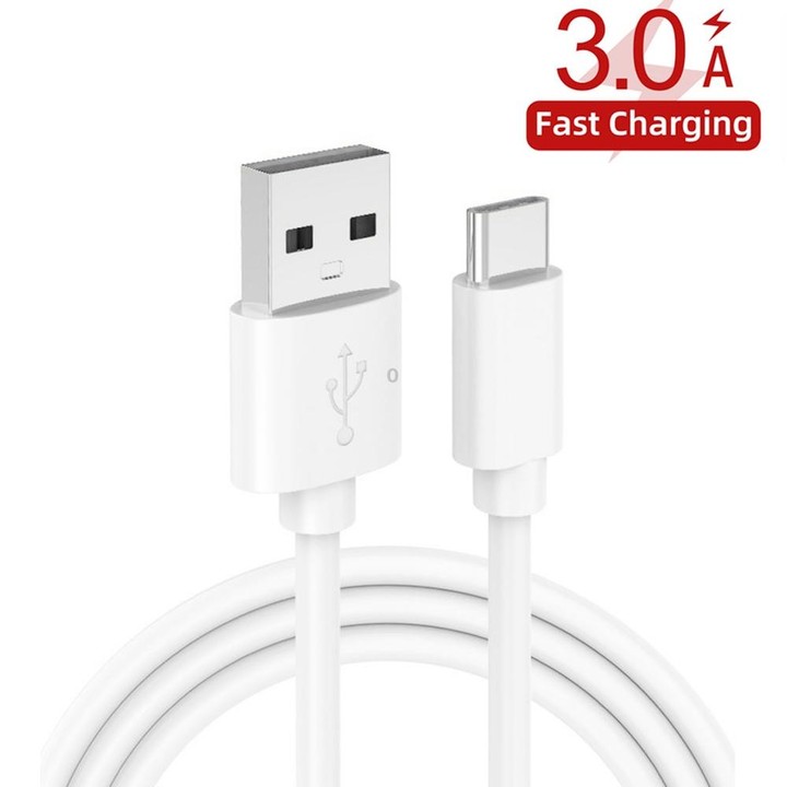 PD25W USB-C / Type-C + QC3.0 USB Dual Ports Fast Charger with USB to Type-C Data Cable, EU Plug(White)