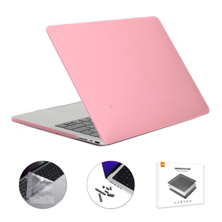 ENKAY Hat-Prince 3 in 1 Matte Laptop Protective Case + TPU Keyboard Film + Anti-dust Plugs Set for MacBook Pro 14.2 inch A2442 2
