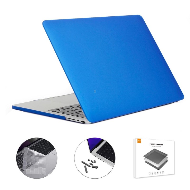 ENKAY Hat-Prince 3 in 1 Matte Laptop Protective Case + TPU Keyboard Film + Anti-dust Plugs Set for MacBook Pro 16.2 inch A2485 2