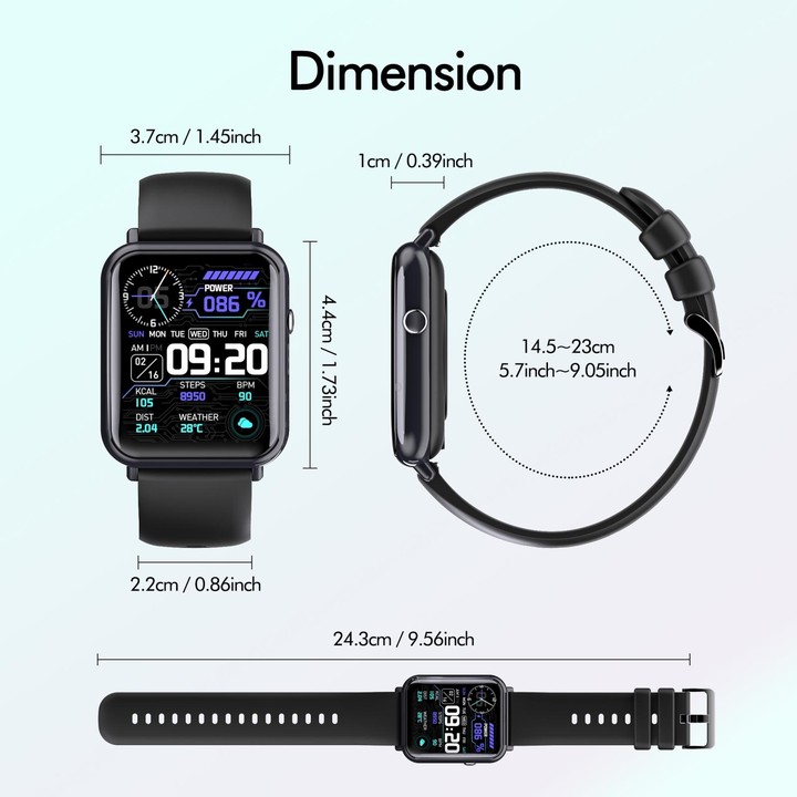 Q19 Pro IP67 Waterproof 1.69 inch Smartwatch(Silver)