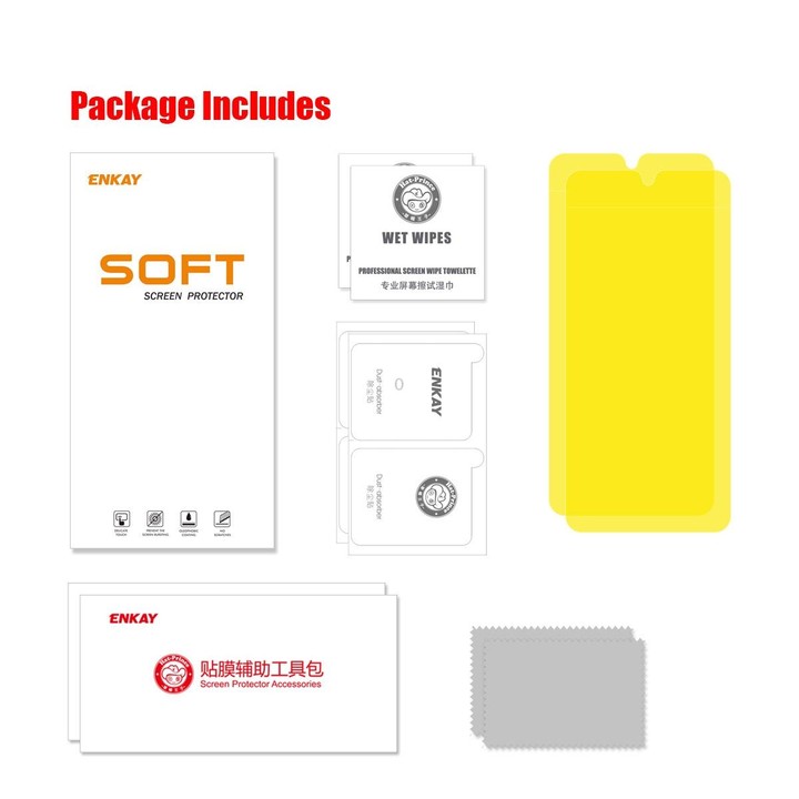 For Samsung Galaxy S22 5G 2pcs ENKAY Explosion-proof Soft Hydrogel Full Film