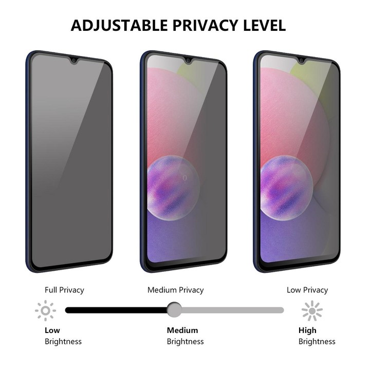 For Samsung Galaxy A22 4G ENKAY 28 Degree Anti-peeping Tempered Glass Full Screen Film