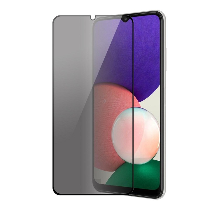For Samsung Galaxy A22 5G ENKAY 28 Degree Anti-peeping Tempered Glass Full Screen Film
