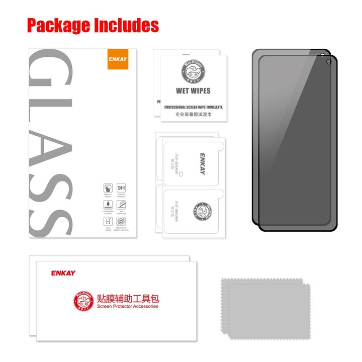 For Samsung Galaxy F52 5G / G62 / M62 ENKAY 28 Degree Anti-peeping Tempered Glass Full Film