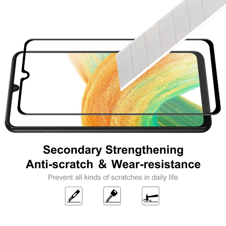 2 PCS For Samsung Galaxy A33 5G ENKAY 6D Full Glue Tempered Glass Full Film