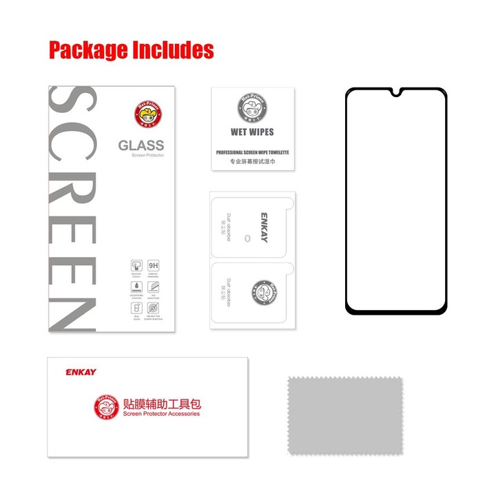 For Samsung Galaxy A33 5G ENKAY Full Glue 0.26mm 9H 2.5D Tempered Glass Full Film
