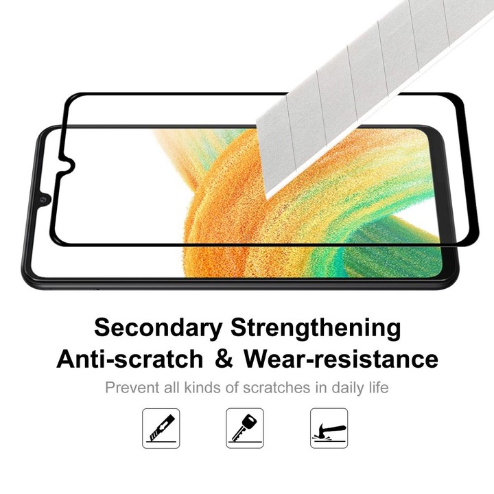 10 PCS For Samsung Galaxy A33 5G ENKAY Full Glue 0.26mm 9H 2.5D Tempered Glass Full Film