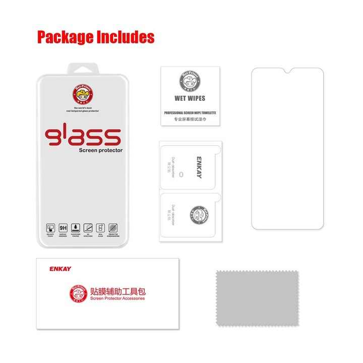 For Samsung Galaxy A03 / A03 Core ENKAY 0.26mm 9H 2.5D Tempered Glass Film