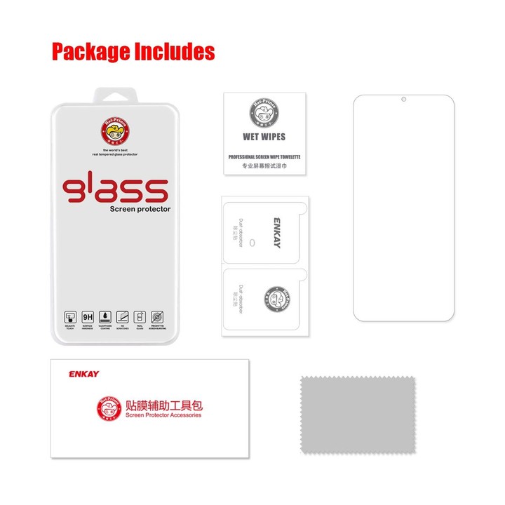 For Samsung Galaxy A53 5G ENKAY 0.26mm 9H 2.5D Tempered Glass Film