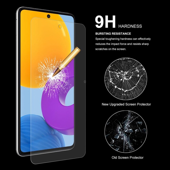 2 PCS For Samsung Galaxy M52 5G ENKAY 0.26mm 9H 2.5D Tempered Glass Film