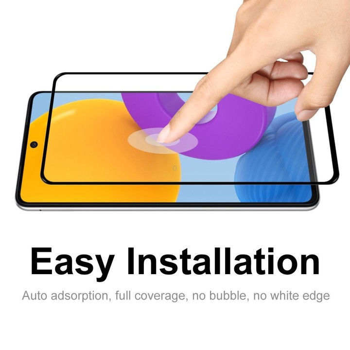 5 PCS For Samsung Galaxy M52 5G ENKAY Full Glue 0.26mm 9H 2.5D Tempered Glass Full Film