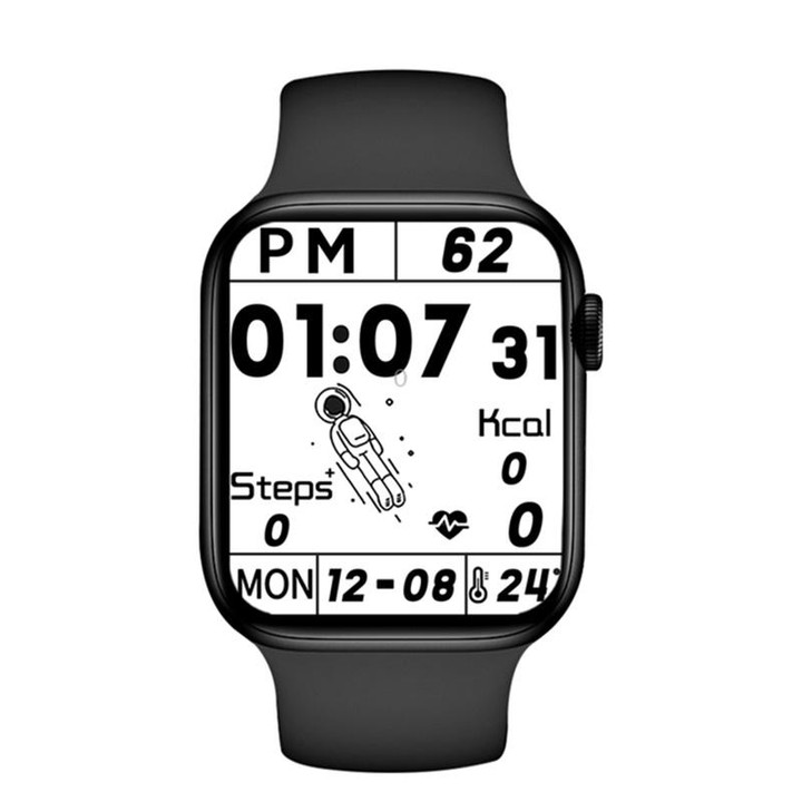 T500 Plus 1.54 inch Color Screen Smart Watch,Support Heart Rate Monitoring/Blood Pressure Monitoring(Black)