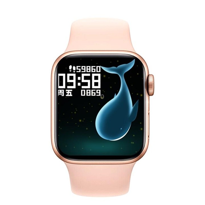 T500 Plus 1.54 inch Color Screen Smart Watch,Support Heart Rate Monitoring/Blood Pressure Monitoring(Pink)