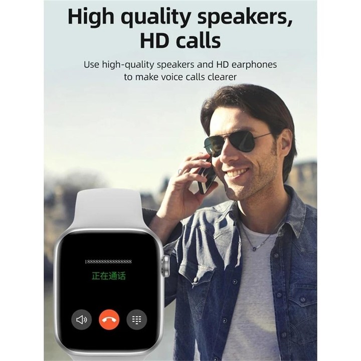 T500 Plus 1.44 inch Color Screen Smart Watch,Support Heart Rate Monitoring/Blood Pressure Monitoring(Black)