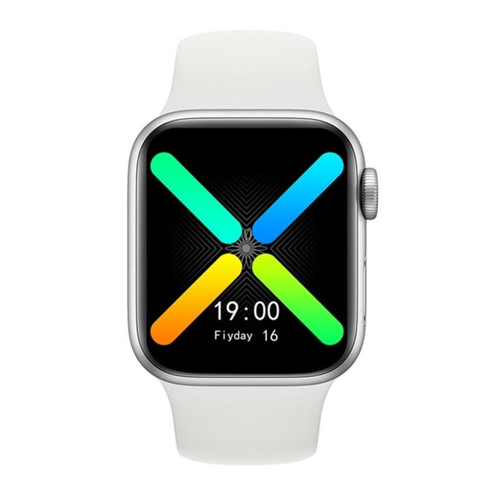 T500 Plus 1.44 inch Color Screen Smart Watch,Support Heart Rate Monitoring/Blood Pressure Monitoring(White)