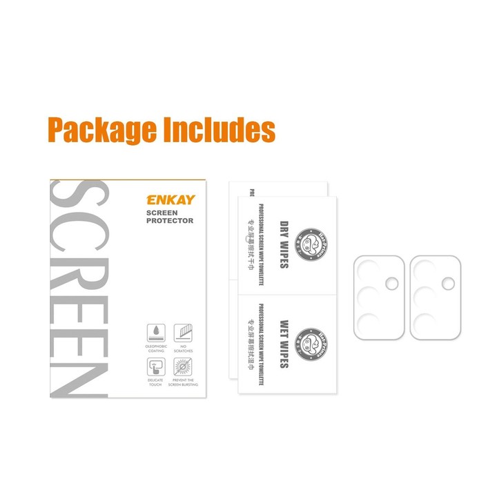 2 PCS For Samsung Galaxy F23 ENKAY 0.2mm 9H Tempered Glass Camera Lens Film