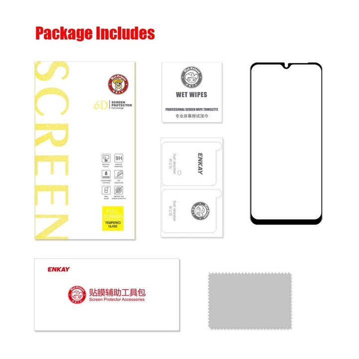 For Samsung Galaxy M13 4G / F13 4G ENKAY Hat-Prince 6D Full Glue Tempered Glass Full Film