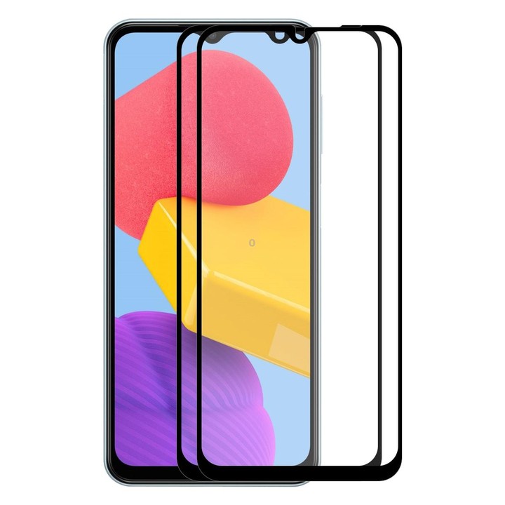 2 PCS For Samsung Galaxy M13 4G / F13 4G ENKAY Hat-Prince Full Glue 0.26mm 9H 2.5D Tempered Glass Full Film
