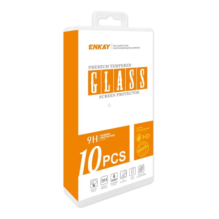 10 PCS For Samsung Galaxy M53 4G ENKAY Hat-Prince Full Glue 0.26mm 9H 2.5D Tempered Glass Full Film