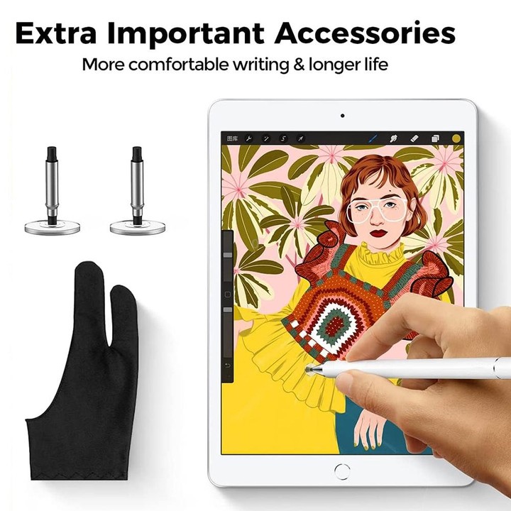 AT-28 Macarone Color Passive Capacitive Pen Mobile Phone Touch Screen Stylus with 2 Pen Head(Purple)
