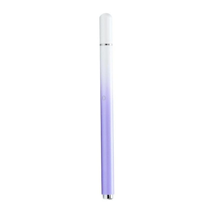 AT-28 Macarone Color Passive Capacitive Pen Mobile Phone Touch Screen Stylus with 2 Pen Head(Purple)