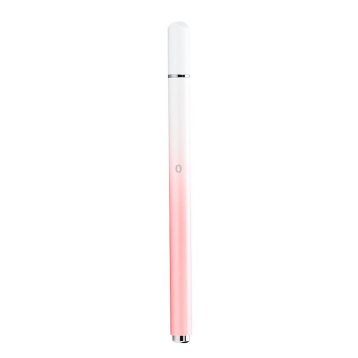 AT-28 Macarone Color Passive Capacitive Pen Mobile Phone Touch Screen Stylus with 2 Pen Head(Pink)