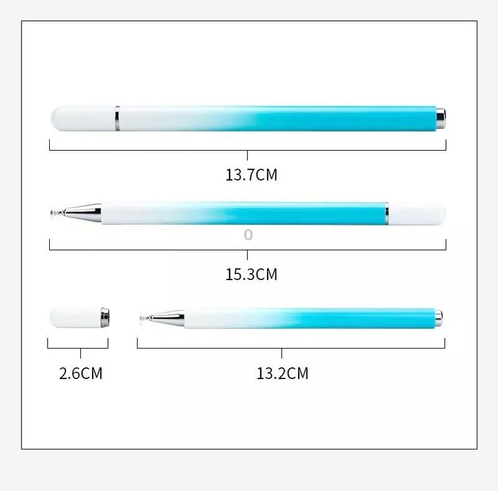 AT-28 Macarone Color Passive Capacitive Pen Mobile Phone Touch Screen Stylus with 2 Pen Head(Pink)