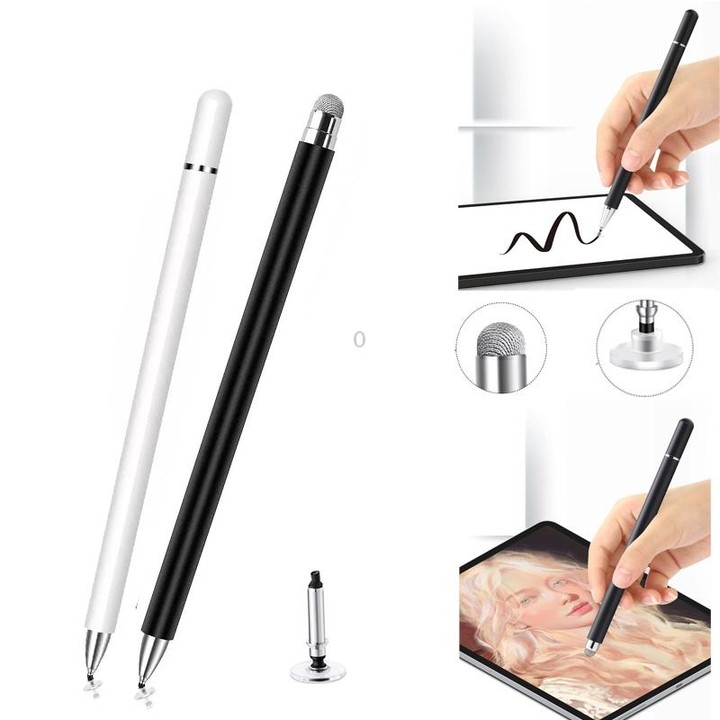 AT-30 2-in-1 Silicone Sucker + Conductive Cloth Head Handwriting Touch Screen Pen Mobile Phone Passive Capacitive Pen with 1 Pen