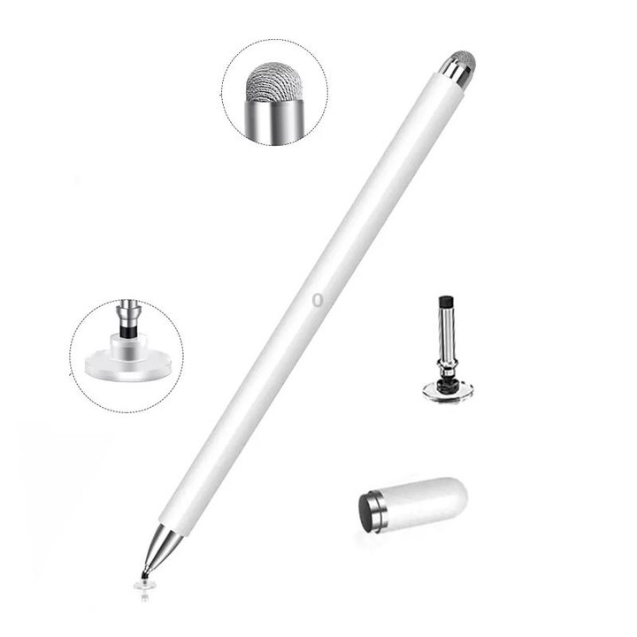 AT-30 2-in-1 Silicone Sucker + Conductive Cloth Head Handwriting Touch Screen Pen Mobile Phone Passive Capacitive Pen with 1 Pen