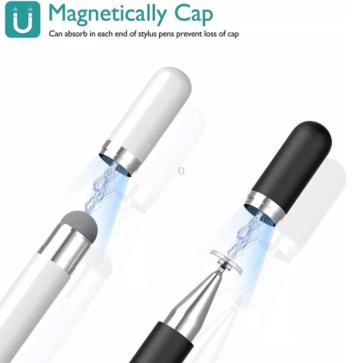 AT-30 2-in-1 Silicone Sucker + Conductive Cloth Head Handwriting Touch Screen Pen Mobile Phone Passive Capacitive Pen with 1 Pen