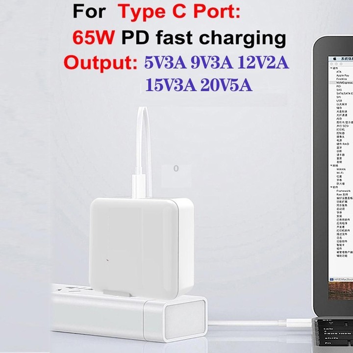 GaN 100W Dual USB + Dual USB-C/Type-C Multi Port Charger with 2m Type-C to Type-C Data Cable Set US / EU / UK Plug