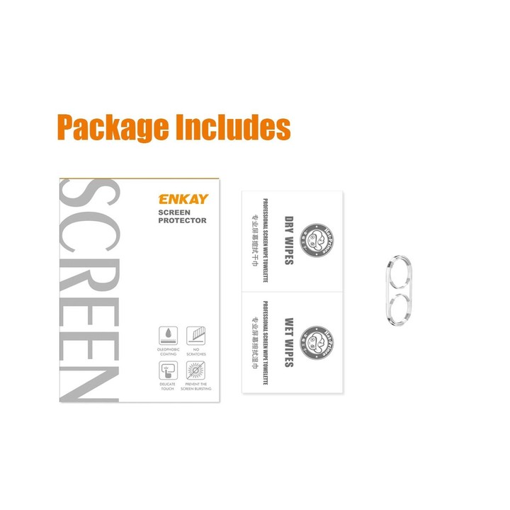 1pc For Samsung Galaxy A04 4G ENKAY Hat-Prince 9H Rear Camera Lens Tempered Glass Film